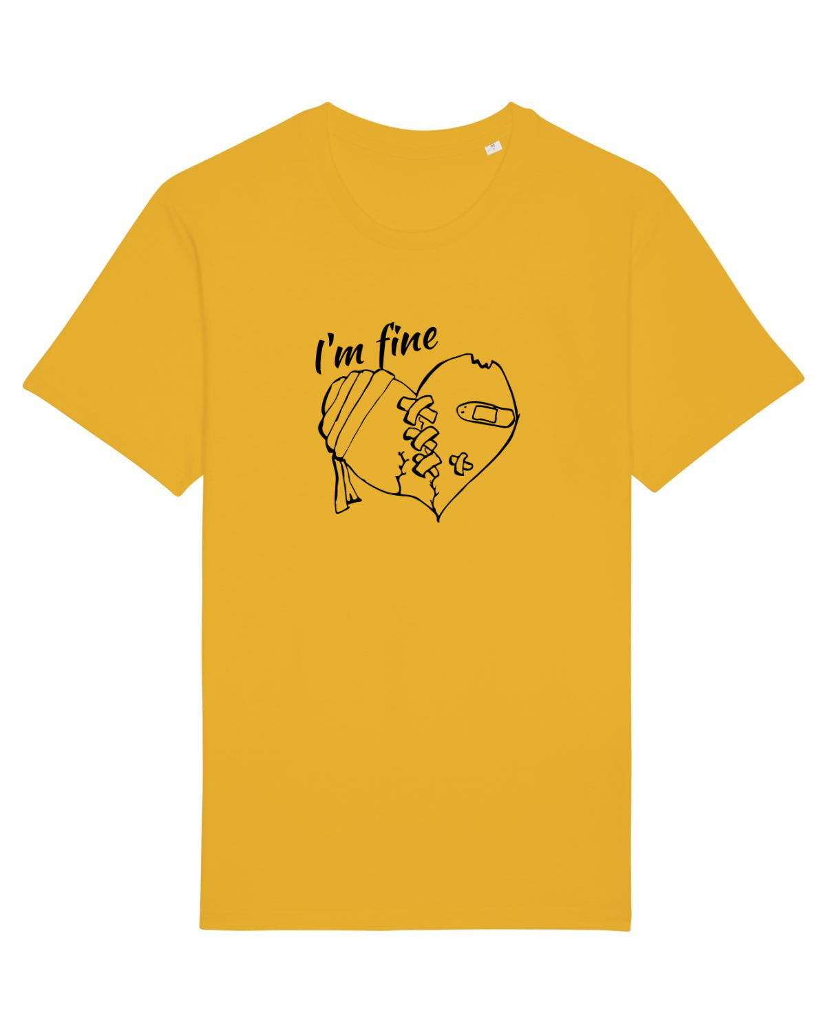 Tricou mânecă scurtă Unisex Rocker Spectra Yellow