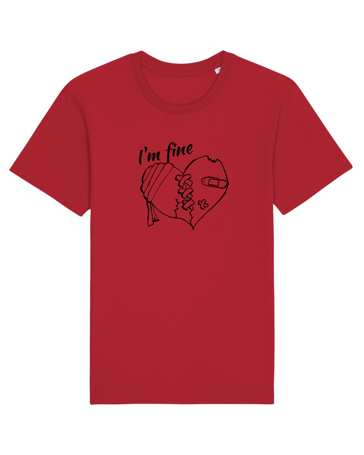 Tricou mânecă scurtă Unisex Rocker Red
