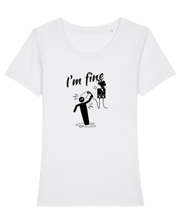I'm fine  White