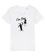 I'm fine  Tricou mânecă scurtă  Copii Mini Creator