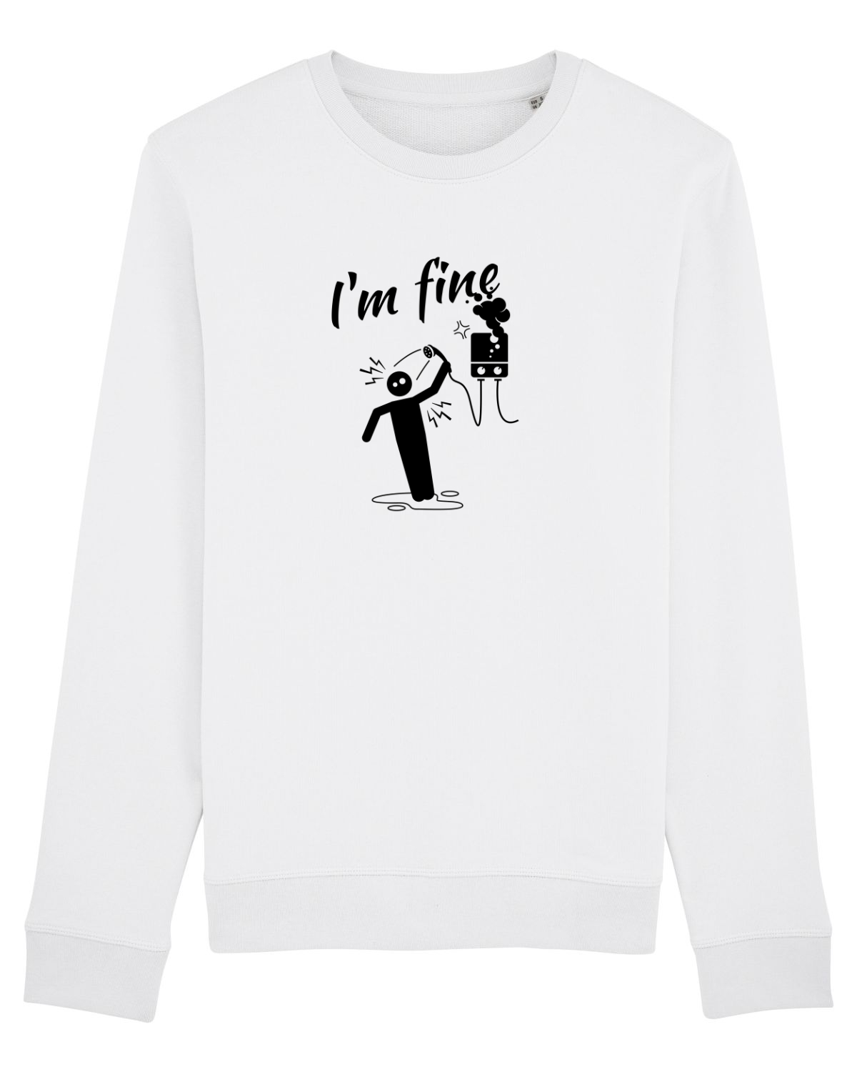 Bluză mânecă lungă Unisex Rise White