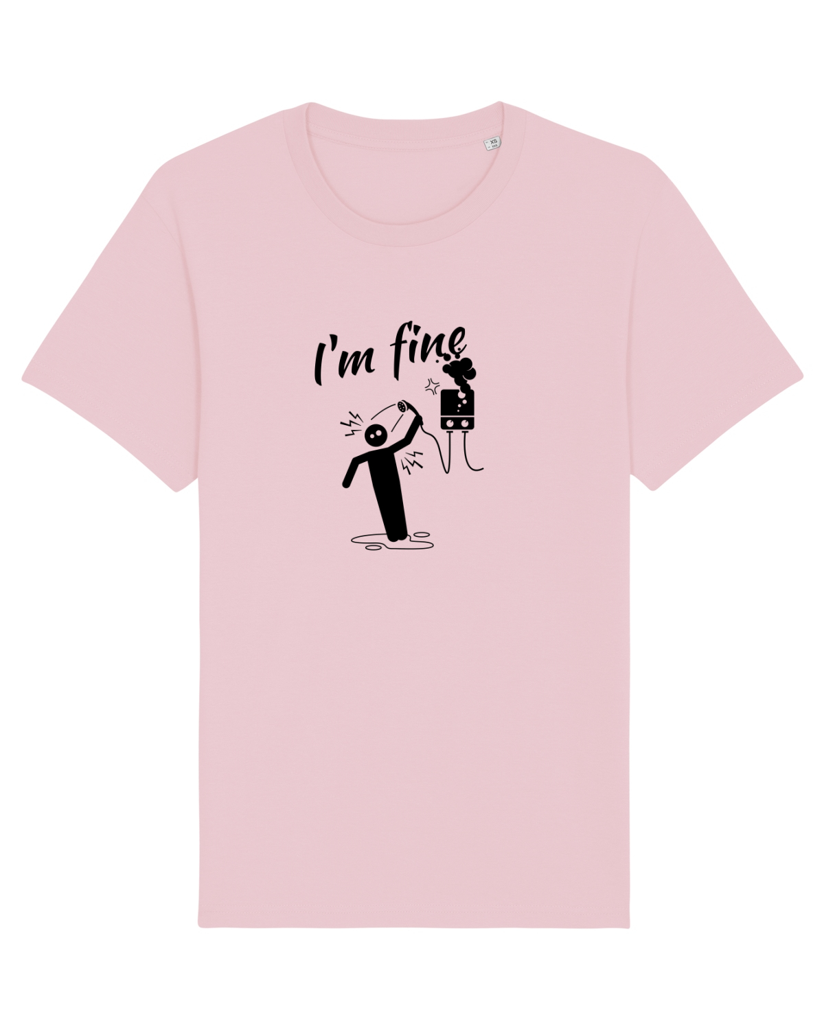 Tricou mânecă scurtă Unisex Rocker Cotton Pink