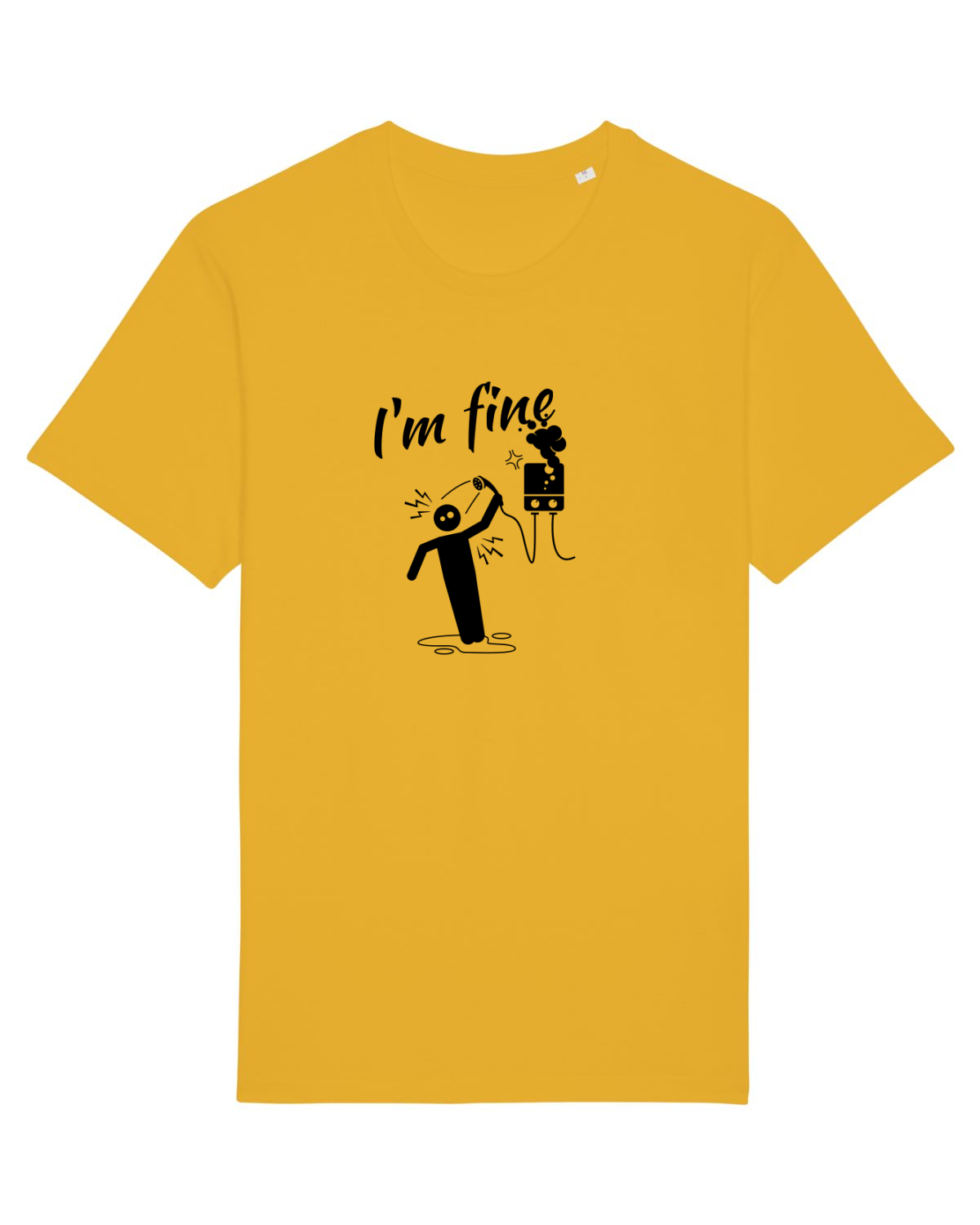 Tricou mânecă scurtă Unisex Rocker Spectra Yellow