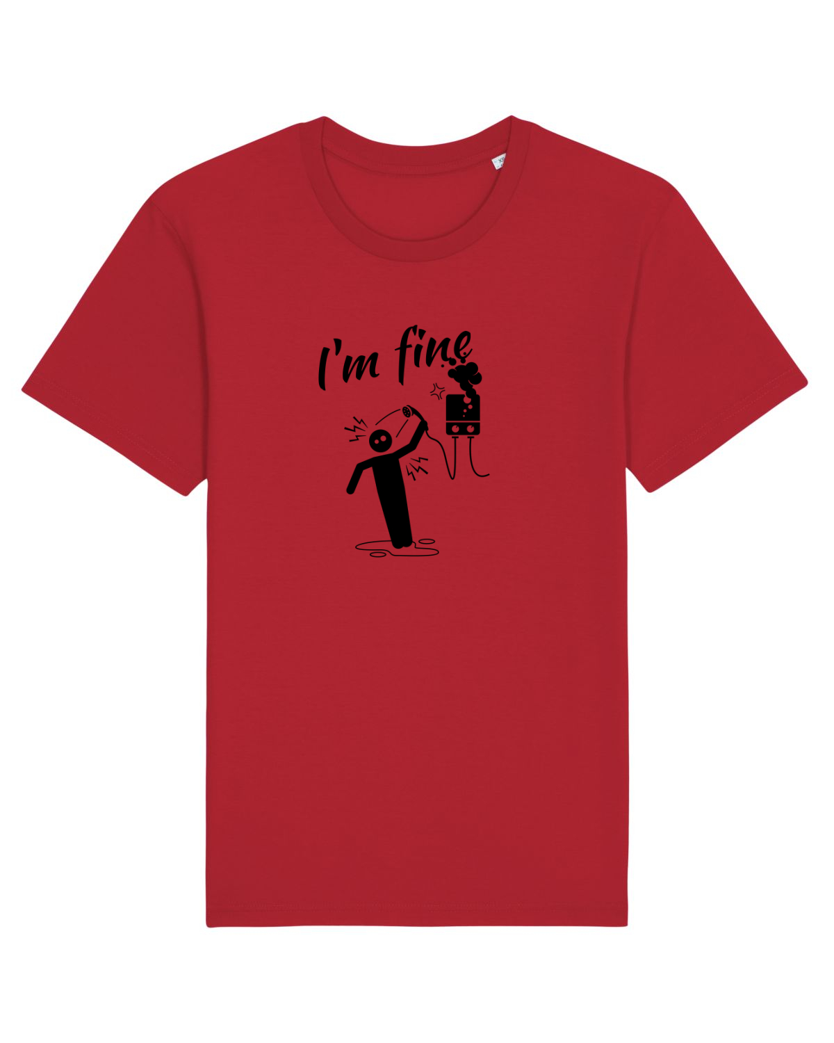 Tricou mânecă scurtă Unisex Rocker Red
