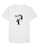 I'm fine  Tricou mânecă scurtă guler larg Bărbat Skater