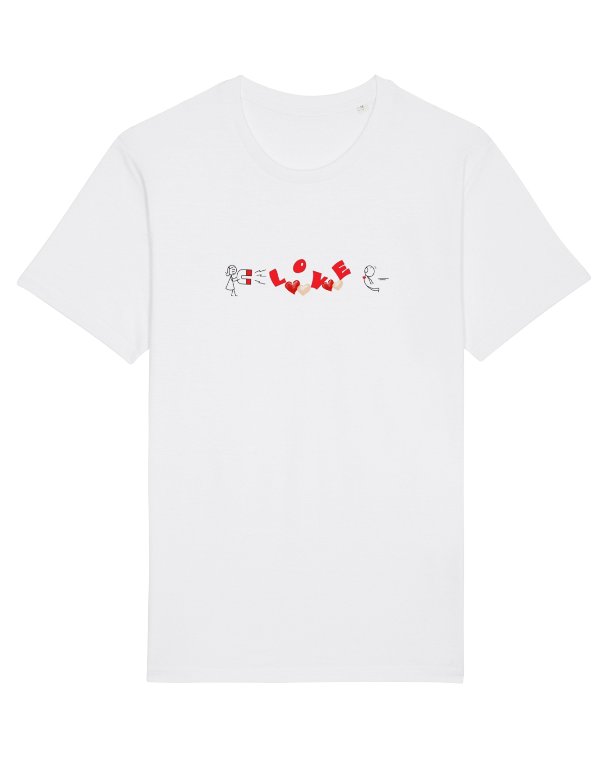 Tricou mânecă scurtă Unisex Rocker White