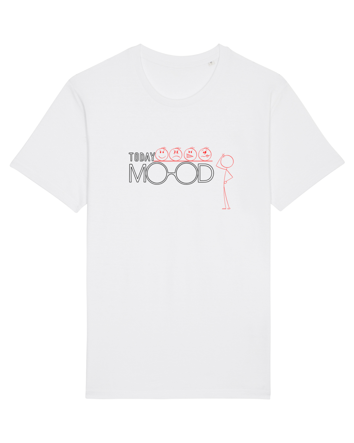 Tricou mânecă scurtă Unisex Rocker White