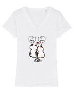 Love you Tricou mânecă scurtă guler V Damă Evoker