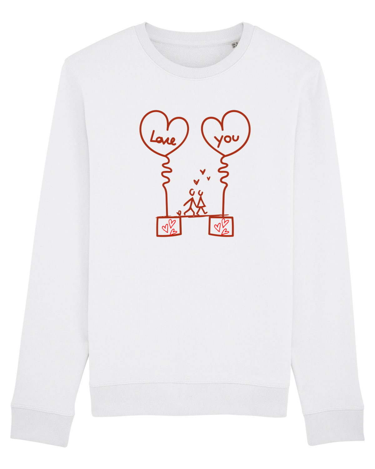 Bluză mânecă lungă Unisex Rise White