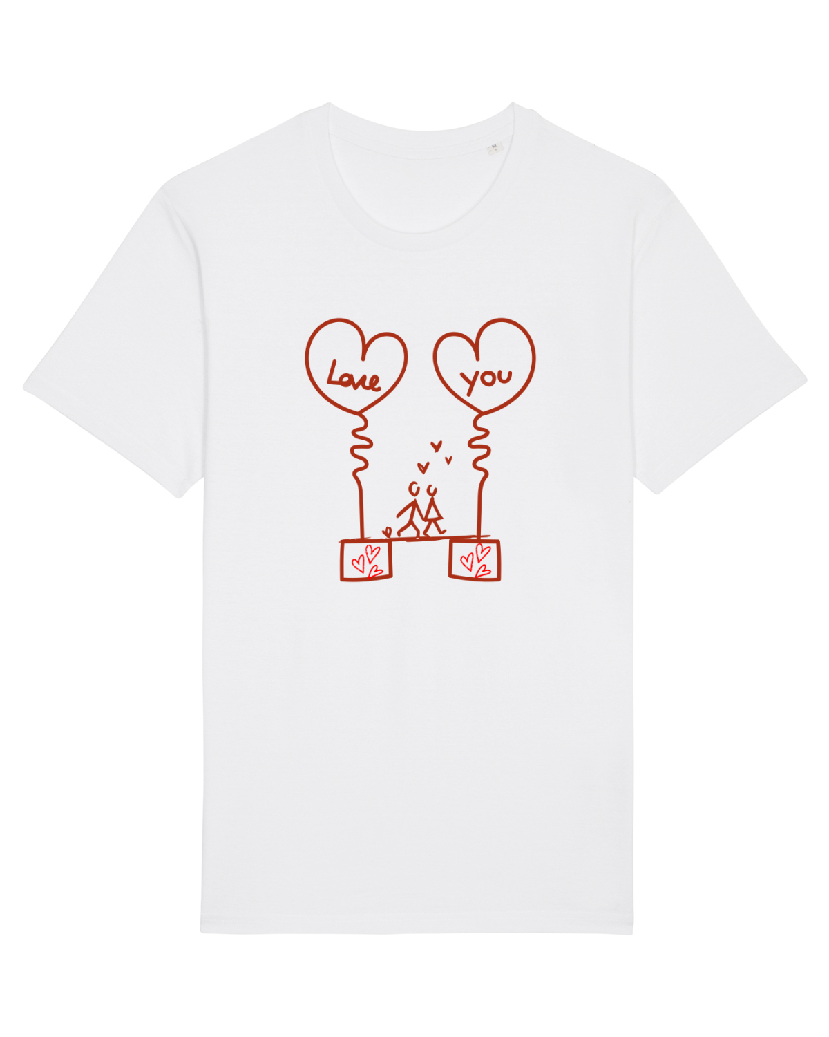 Tricou mânecă scurtă Unisex Rocker White