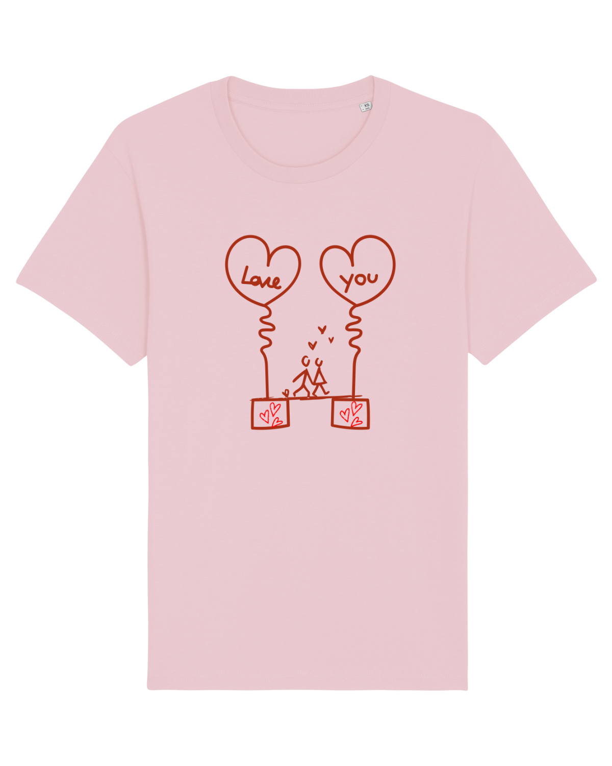 Tricou mânecă scurtă Unisex Rocker Cotton Pink