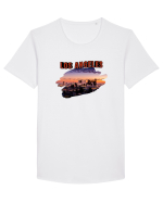 Los Angeles  Tricou mânecă scurtă guler larg Bărbat Skater