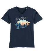 New York  Tricou mânecă scurtă guler V Bărbat Presenter