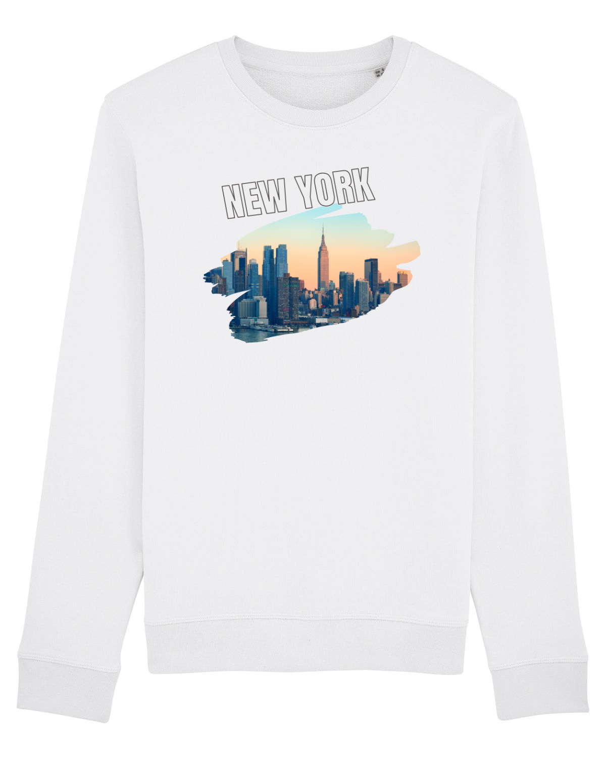 Bluză mânecă lungă Unisex Rise White