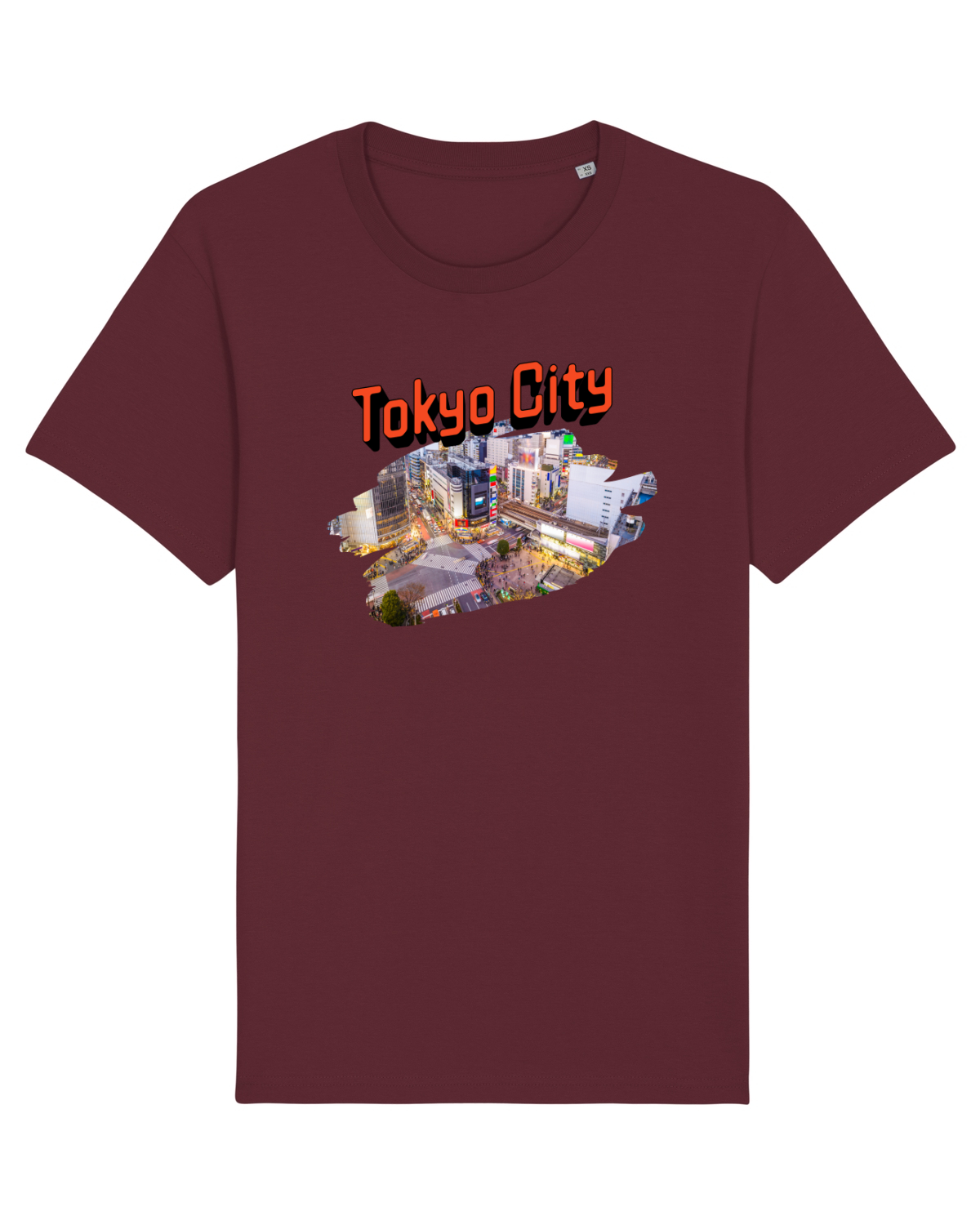 Tricou mânecă scurtă Unisex Rocker Burgundy