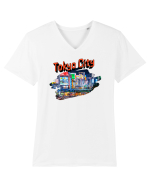 Tokyo  Tricou mânecă scurtă guler V Bărbat Presenter