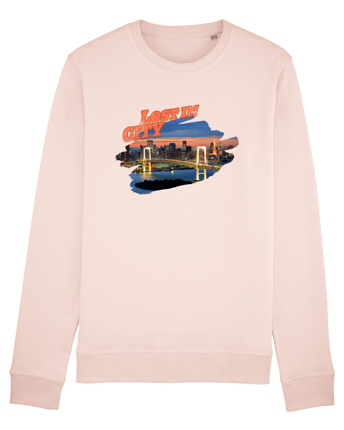 Bluză mânecă lungă Unisex Rise Candy Pink