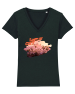 Lost in City  Tricou mânecă scurtă guler V Damă Evoker