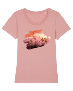 Lost in City  Tricou mânecă scurtă guler larg fitted Damă Expresser