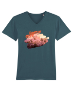 Lost in City  Tricou mânecă scurtă guler V Bărbat Presenter