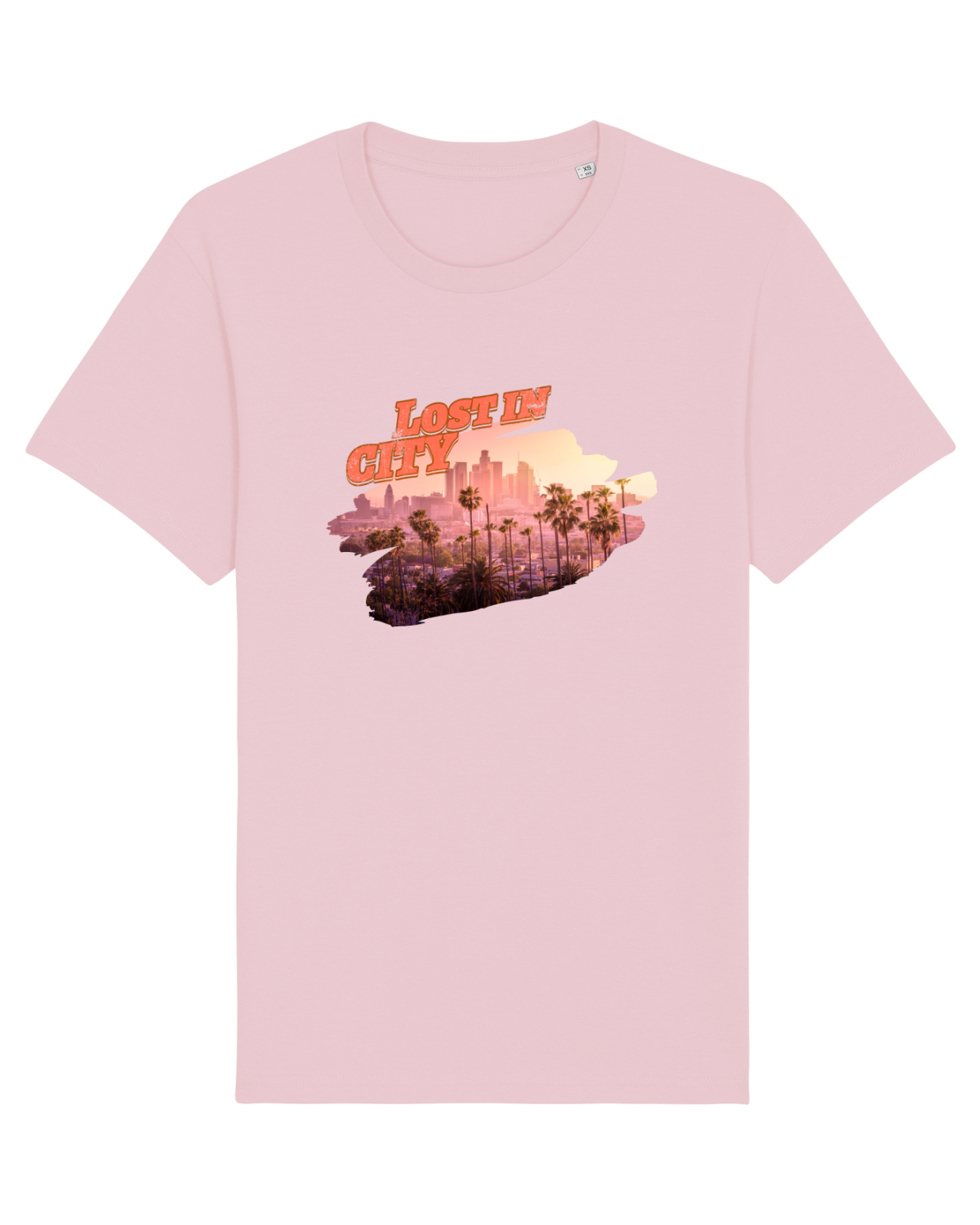 Tricou mânecă scurtă Unisex Rocker Cotton Pink