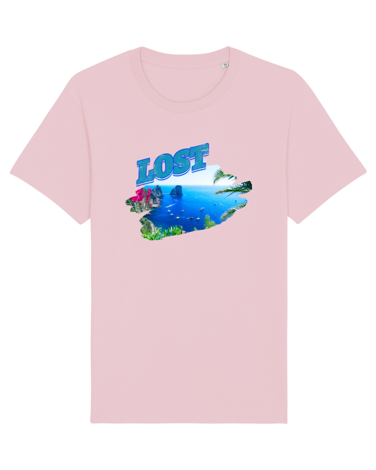 Tricou mânecă scurtă Unisex Rocker Cotton Pink
