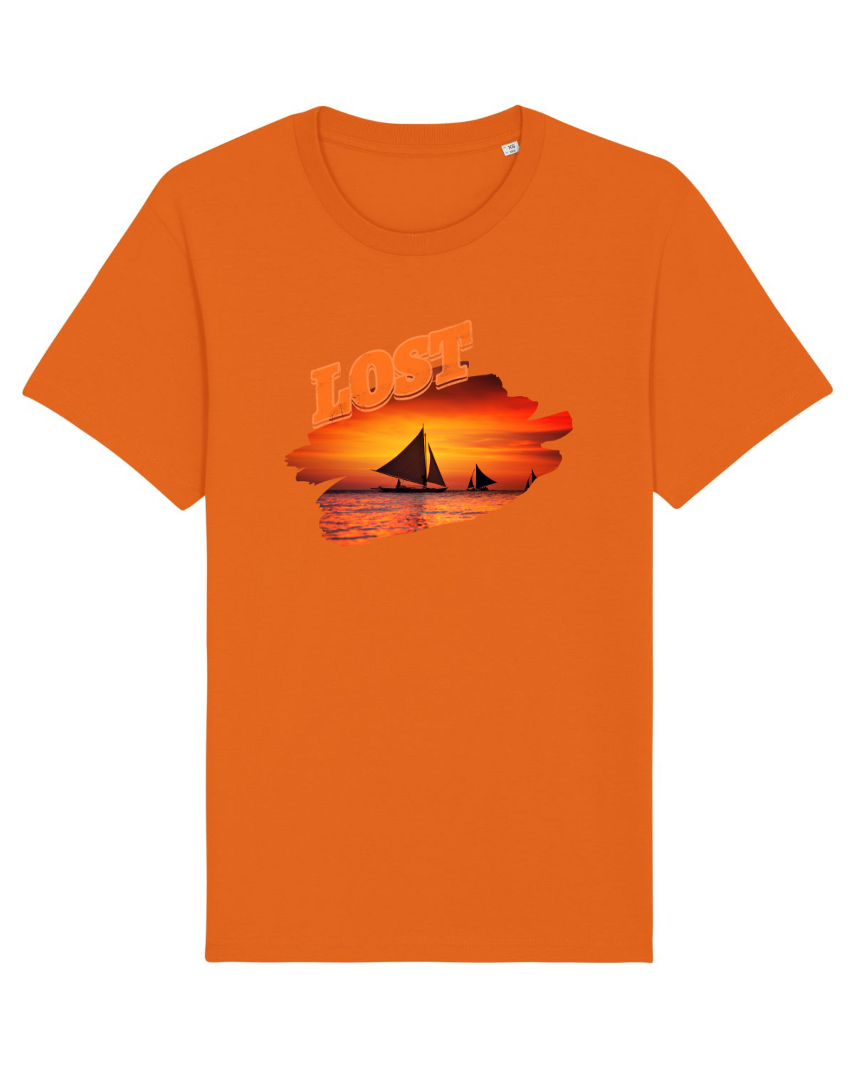 Tricou mânecă scurtă Unisex Rocker Bright Orange