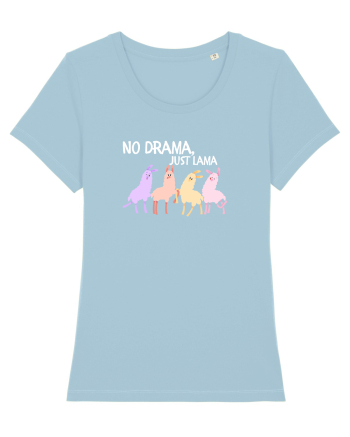 No drama,just lama  Sky Blue
