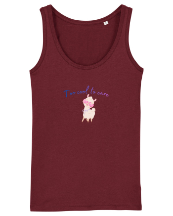 Too cool to care  Burgundy