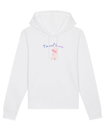 Too cool to care  White