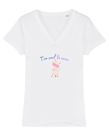 Too cool to care  White