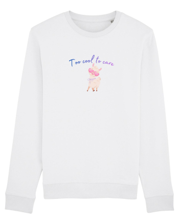 Too cool to care  White