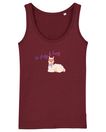 Be fluffy,be happy  Burgundy