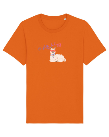 Be fluffy,be happy  Bright Orange