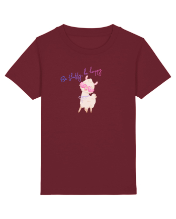 Be fluffy,be happy  Burgundy