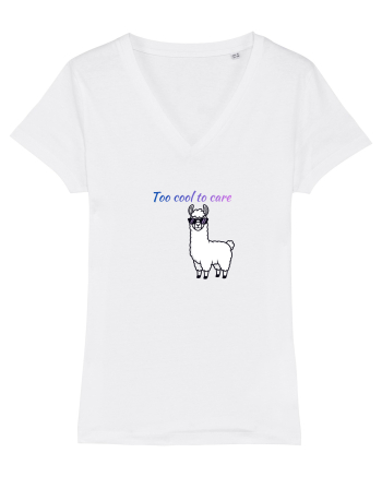 Too cool to care  White