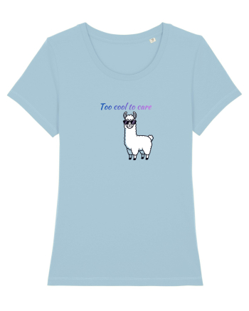Too cool to care  Sky Blue
