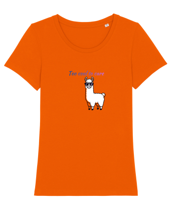 Too cool to care  Bright Orange