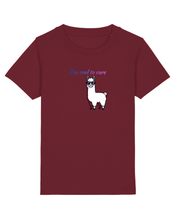 Too cool to care  Burgundy