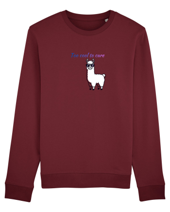 Too cool to care  Burgundy