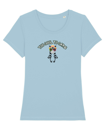 Too cool to care  Sky Blue