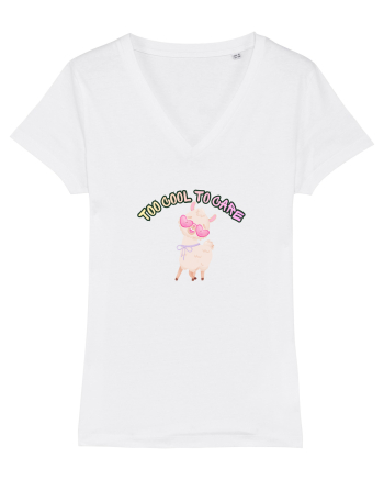 Too cool to care  White