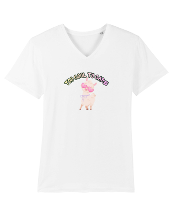 Too cool to care  White