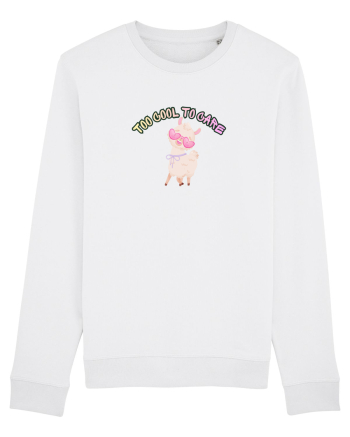Too cool to care  White
