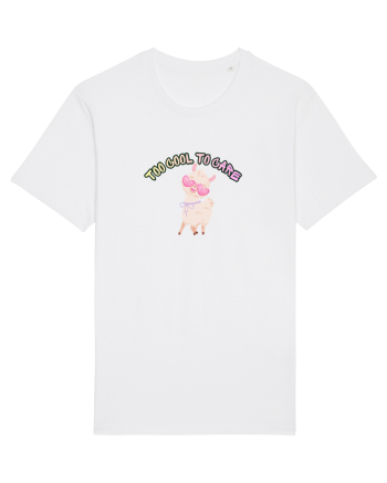 Too cool to care  White