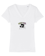 Stay cool  Tricou mânecă scurtă guler V Damă Evoker