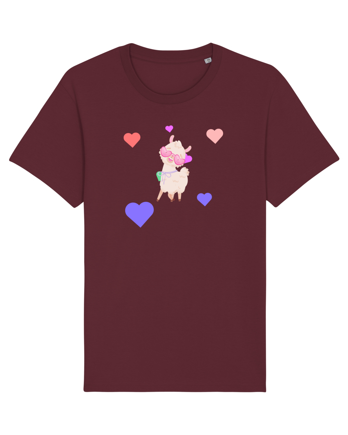 Tricou mânecă scurtă Unisex Rocker Burgundy
