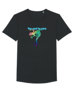 Too cool to care  Tricou mânecă scurtă guler larg Bărbat Skater
