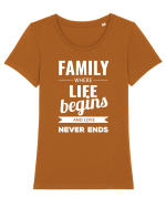 Tricou familist Tricou mânecă scurtă guler larg fitted Damă Expresser