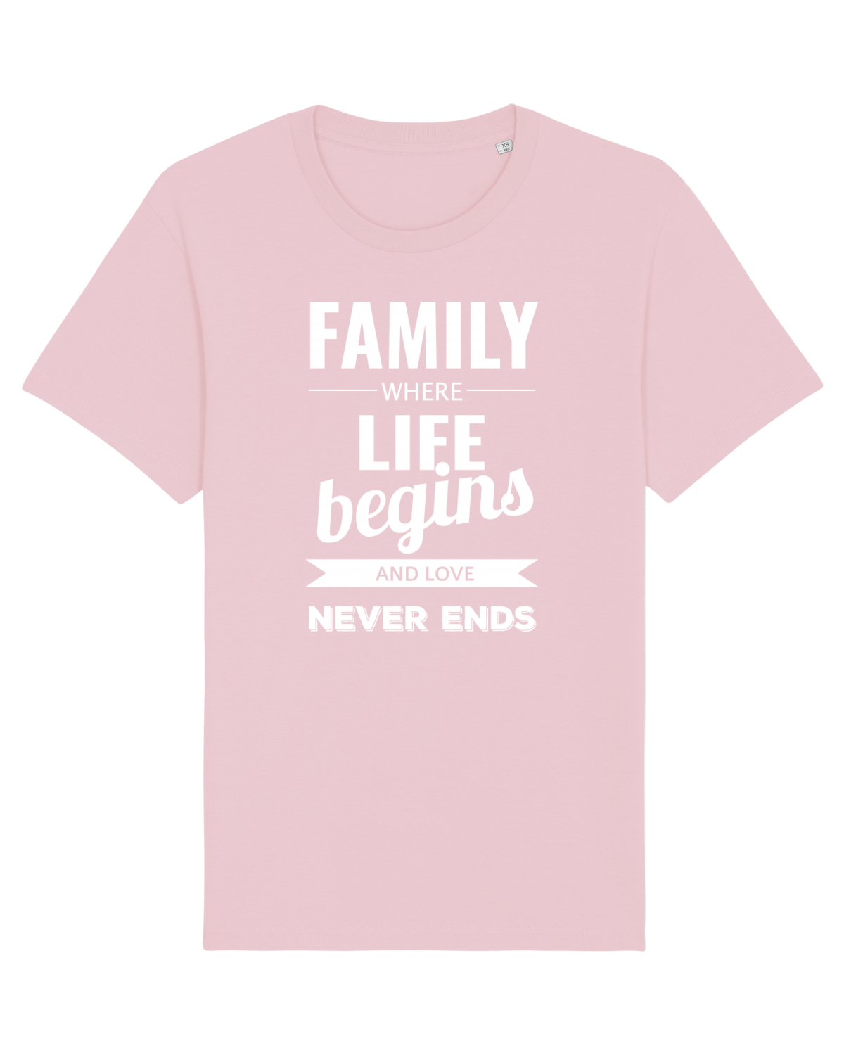 Tricou mânecă scurtă Unisex Rocker Cotton Pink